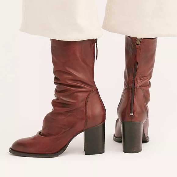 Free People ELLE BLOCK HEEL BOOT size 11 in vintage oak - Picture 2 of 11